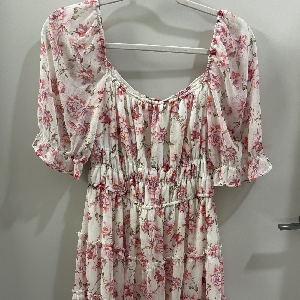 Light pink rose dress